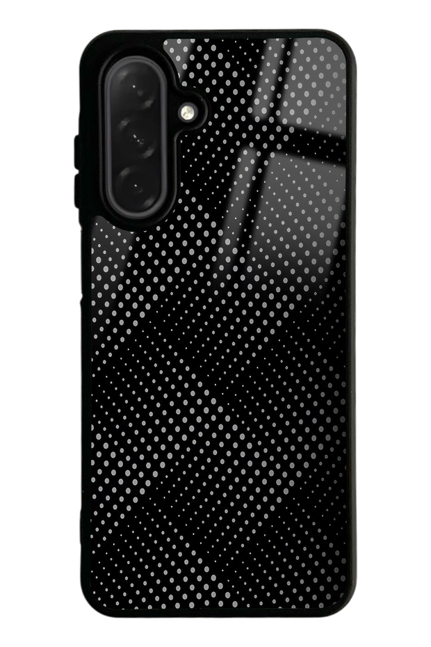 Samsung A26 Glossy Phone Case with Black and Gray Design