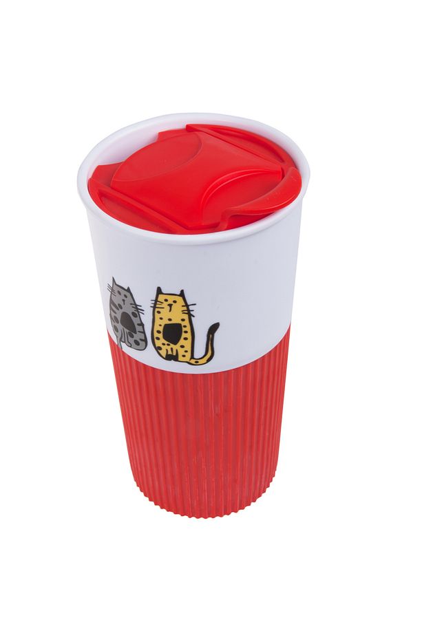 Cats 450 ml Plastik Mug - 5