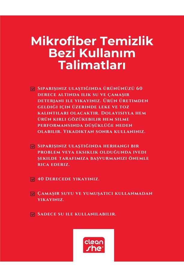 Premium Ekstra Kalın Mikrofiber Cam Bezi 5'li Set 40x40 320 Gsm | 1,5 Kata Kadar Daha Iyi Cam Silme - 5