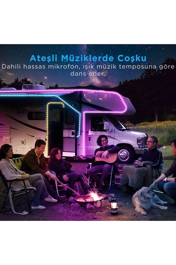 10 Metre Wi-fi Ve Bluetooth Rgb Led Şerit Işık (ALEXA VE GOOGLE ASSİSTANT UYUMLU) H61103a3 - 8