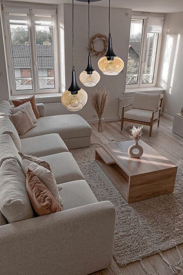 Belma Modern Avize Oturma Odası Yatak Odası Salon Cafe Iç Mekan 3lü Sarkıt - 1