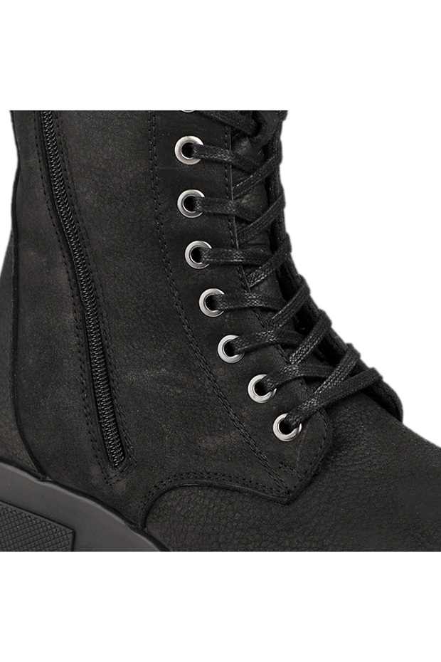 ROZWEST-G Kadın Deri Bot Siyah - 4