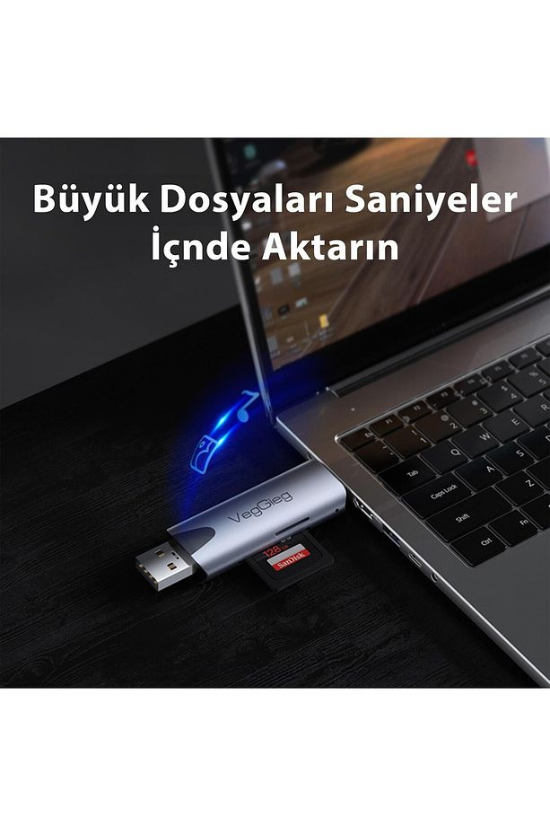 Type-c Ve Usb 2.0 Sd-microsd Tf Kart Okuyucu - 5