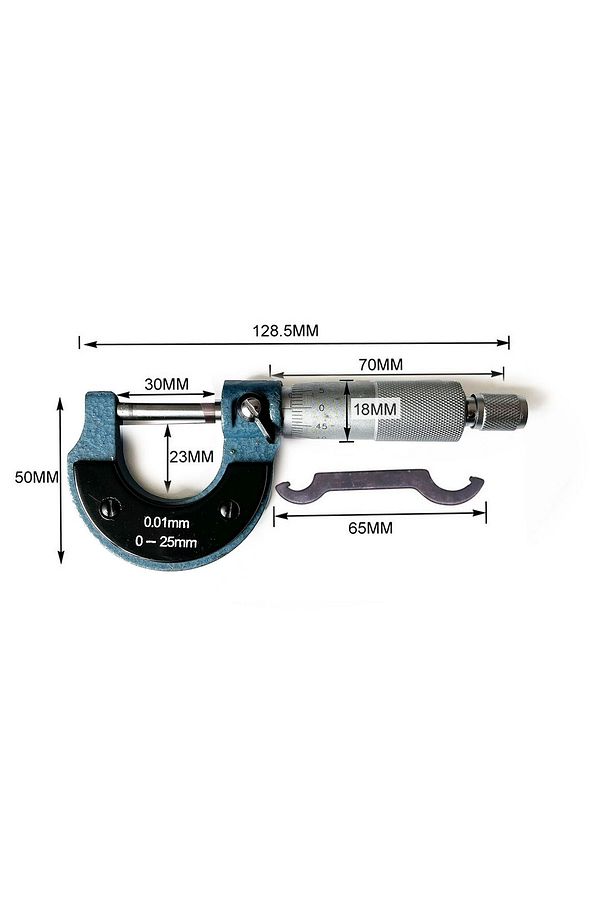 Mekanik Mikrometre 0-25mm 0.01mm - 4