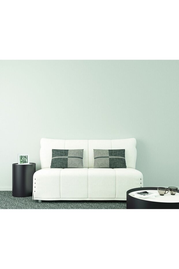 Dijital Saatli Nem Ölçer Termometre - 2