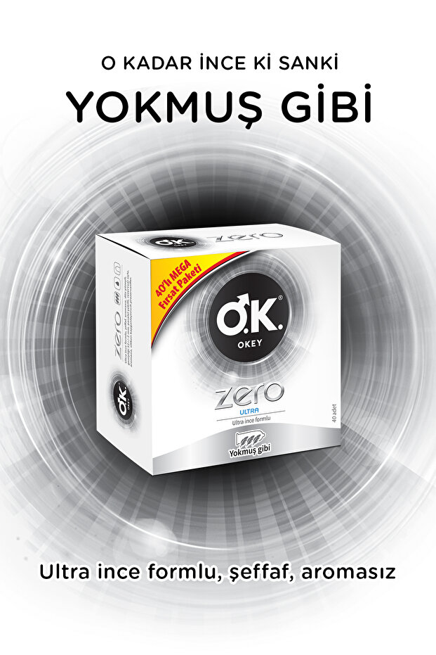Zero Ultra Prezervatif 40'lı - 1