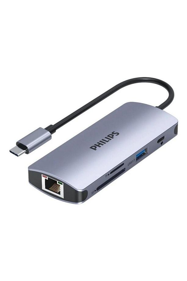 Swr1608s Type-c To Hdmı Rj45 Ethernet 3*usb 3.0 Pd Tf Sd Kart Okuyucu Dönüştürücü - 1