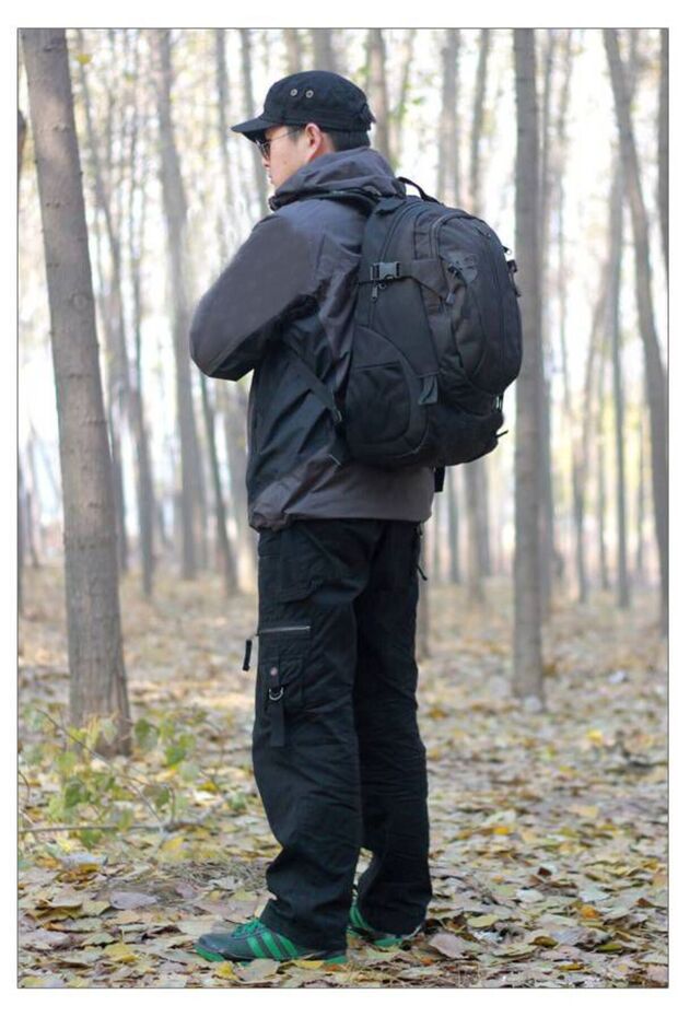 Black Backpack - 36l Capacity - 7