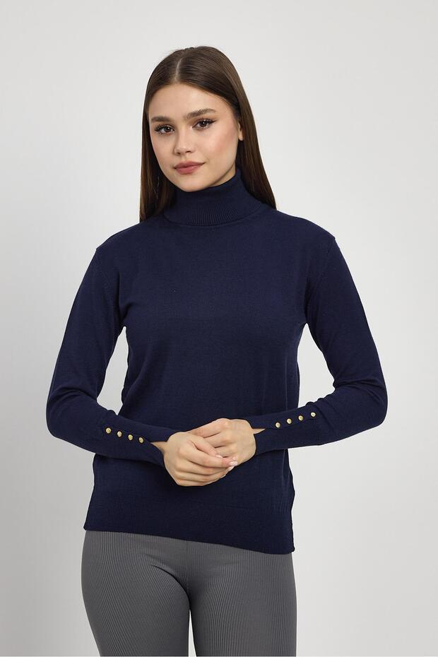 Laci Turtleneck Sleeve Detail Sweater 24369