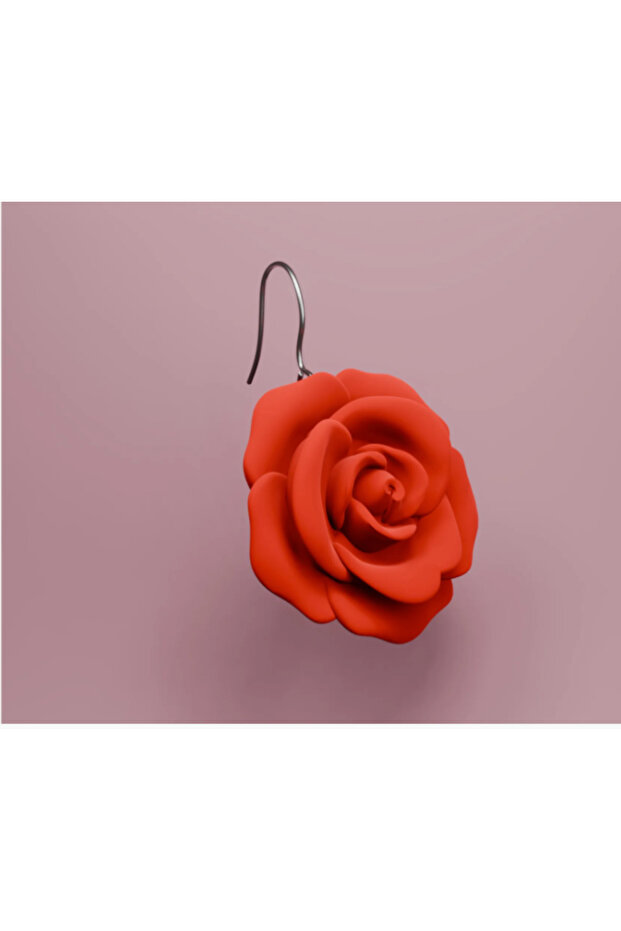 GÜL FİGÜRLÜ KÜPE - 2