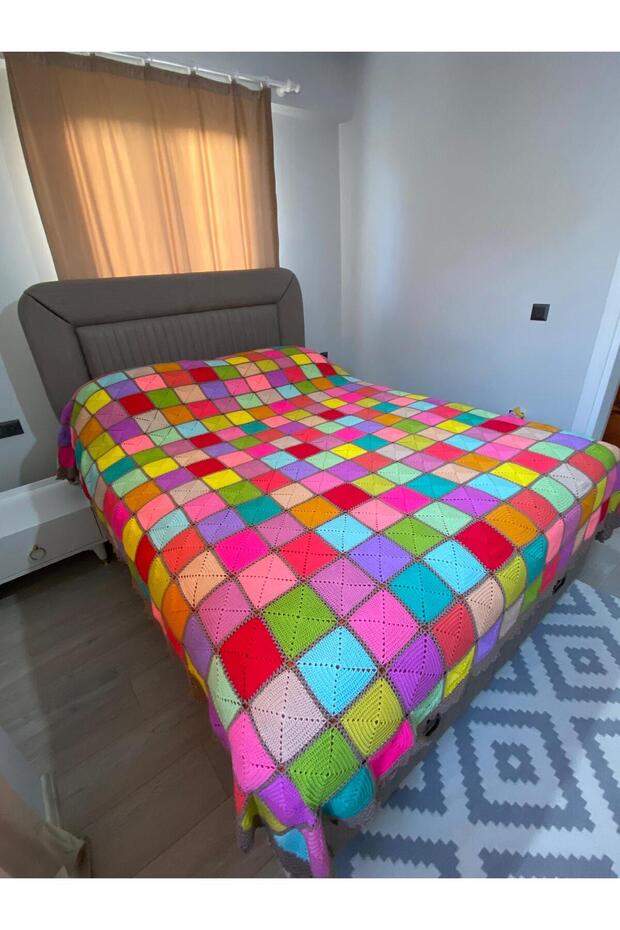 MOTİFLİ ÇİFT KİŞİLİK YATAK ÖRTÜSÜ - 3
