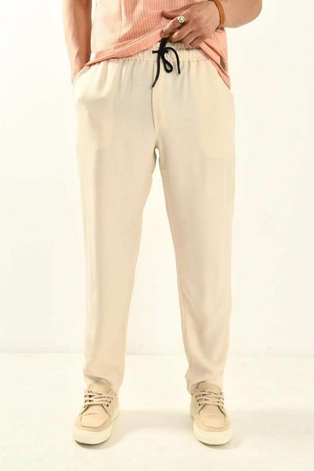 Ekru Basic Pantolon - 6