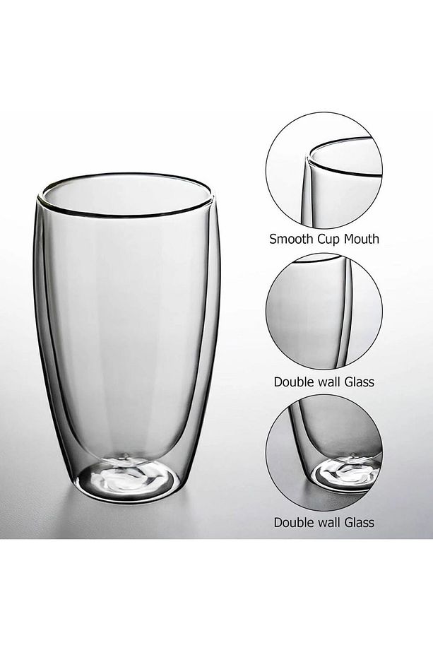Heredot 500 ml Çift Camlı Çift Cidarlı Bardak - 5