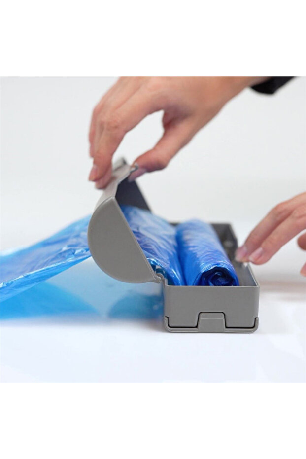 Çöp Poşeti Haznesi Portatif Çöp Poşeti Tutucu Yapışkanlı Pratik Çöp Poşeti Tutucu - 4