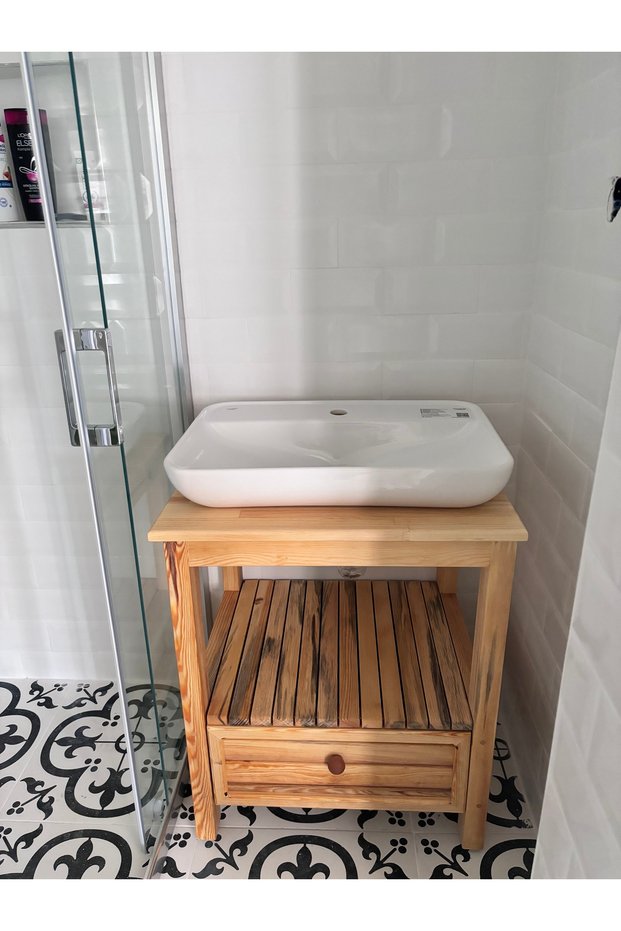 AHŞAP LAVABO ÇEKMECELİ
