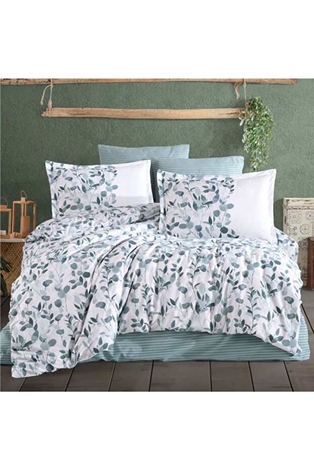 Clasy Putto Mint - Double Ranforce Duvet Cover