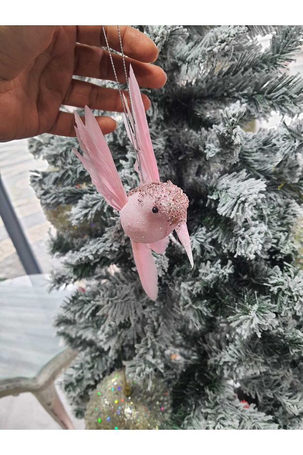 Yapay Kuş Arı Kuşu 1 Adet, Yılbaşı Süsü, Ağaç Süsü, Dekor, Noel - 5