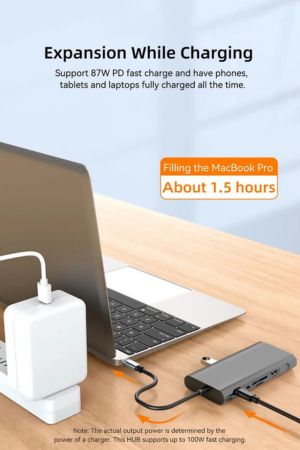 11 In 1 Type-c To Usb Hub Port Uyumlu Adaptör Hdmı 4x Usb Lan Vga Sd Card Çevirici Çoklayıcı - 6