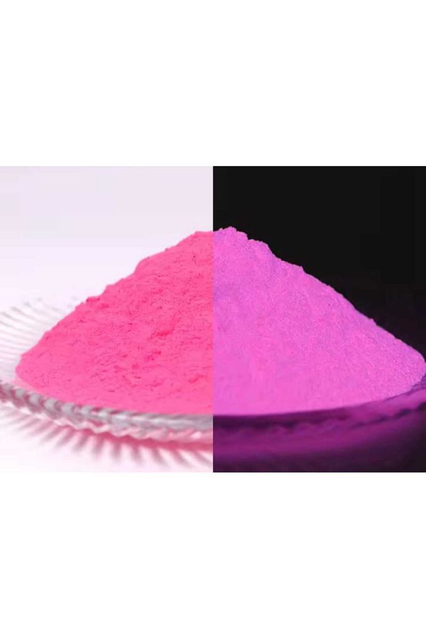 FOSFOR TOZU PEMBE VE MAVİ RENK SET KARANLIKTA PARLAYAN EPOKSİ REÇİNE VE SANATSAL FOSFOR 70 GR - 3