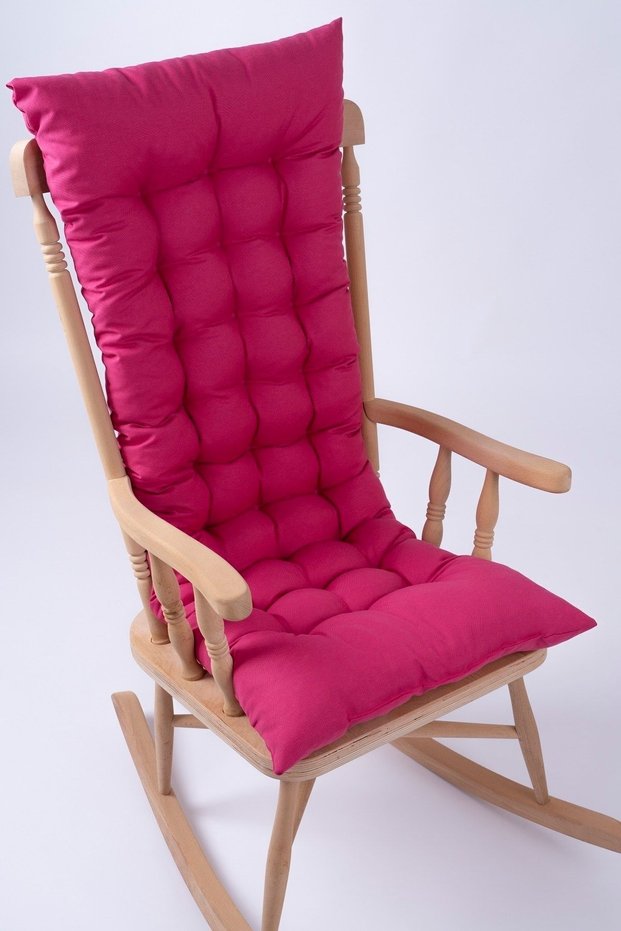Selen Luxury Chair Cushion, Bench, Swing Rocking Chair Cushion 120X50Cm Fuchsia (Just Cushion)