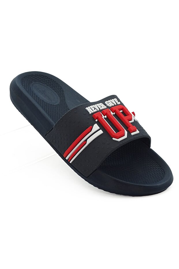 Urban Men's Black Comfortable Beach Pool Wet Floor Slippers