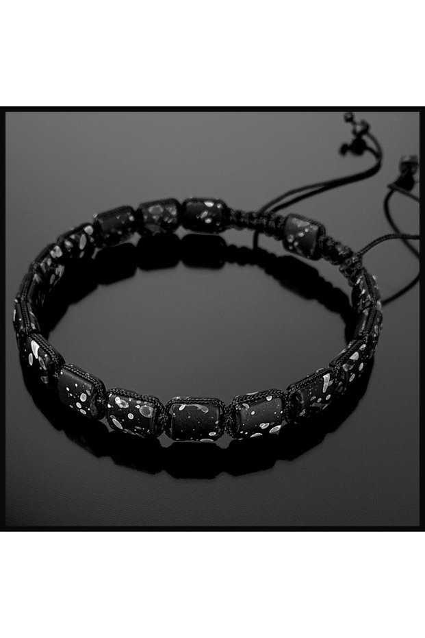 Natural Stone Bracelet, Hematite Soft Plated Black Bracelet, Adjustable Bracelet, Handmade Bracelet