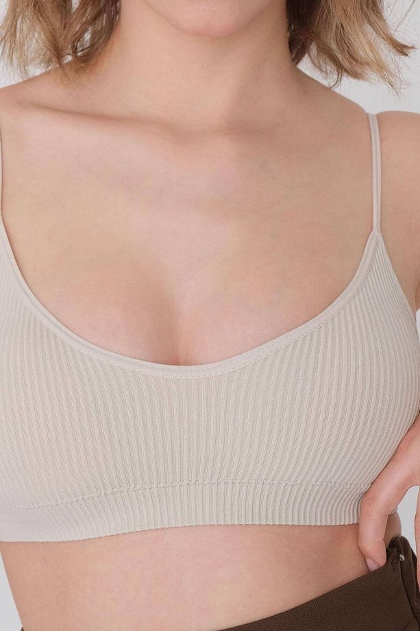 Göğüs Pedli Seamless Crop Atlet A6009-k1 - 3