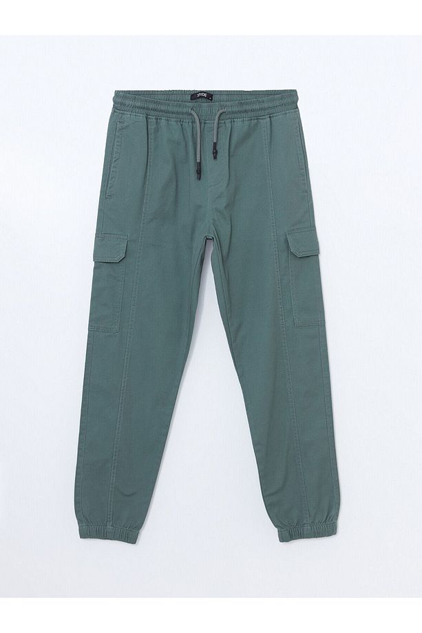 Standart Kalıp Gabardin Erkek Jogger Pantolon - 5