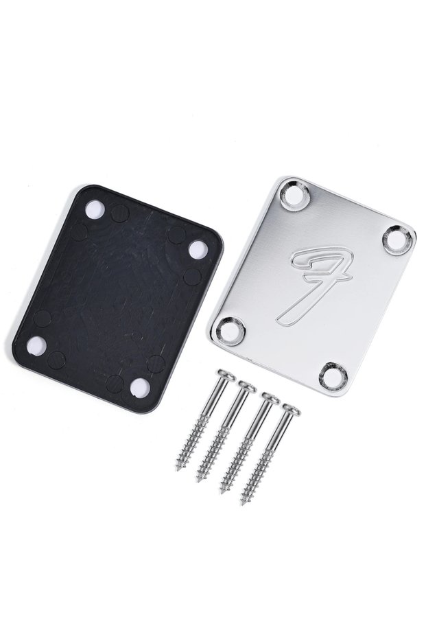 Silver Electric Guitar Neck Plates Vintage-style Guitar Protector With Screws Fits Most Guitars Bass