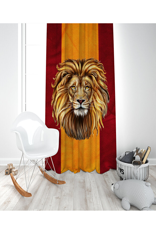 ASLAN TEK KANAT FON PERDE - 1