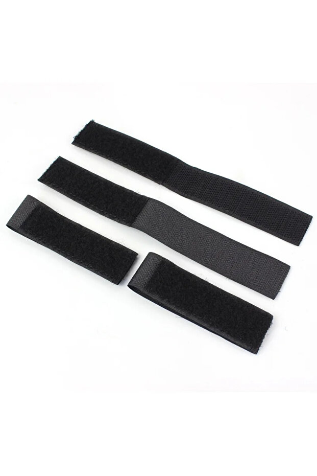 4 قطع من شريط Molle Strip Adapter باللون الأسود، سترة، حقيبة ظهر، لوحة توصيل، محول Hook&Loop، شرائط شرائط شارات الهوية