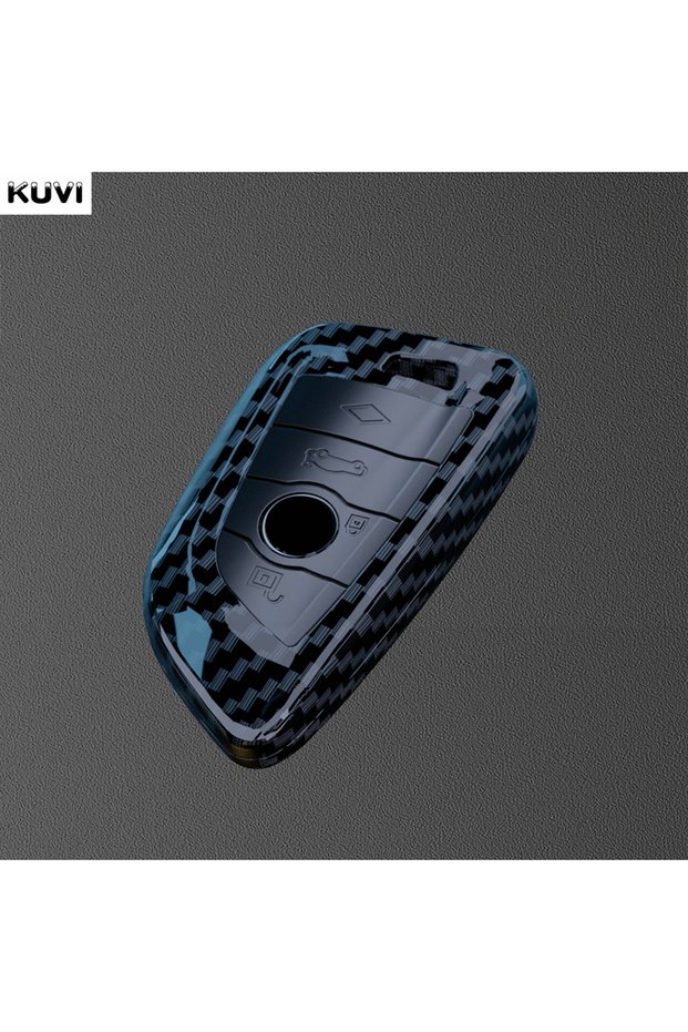 B style Carbon ABS Carbon Fiber Car Key Case Cover For BMW 1 2 3 4 5 6 7 Series X1 X3 X4 X5 X6 X7 F1