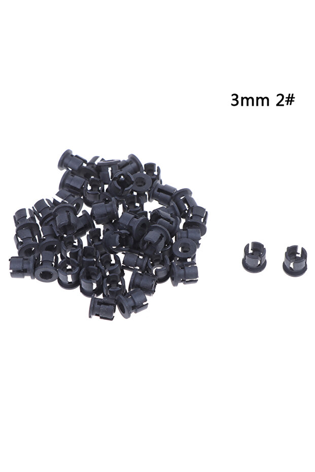 3mm 50Pcs Black ABS Material 3mm / 5mm High Quality Plastic LED Bracket Clamp Bezel Mounting Box Eas