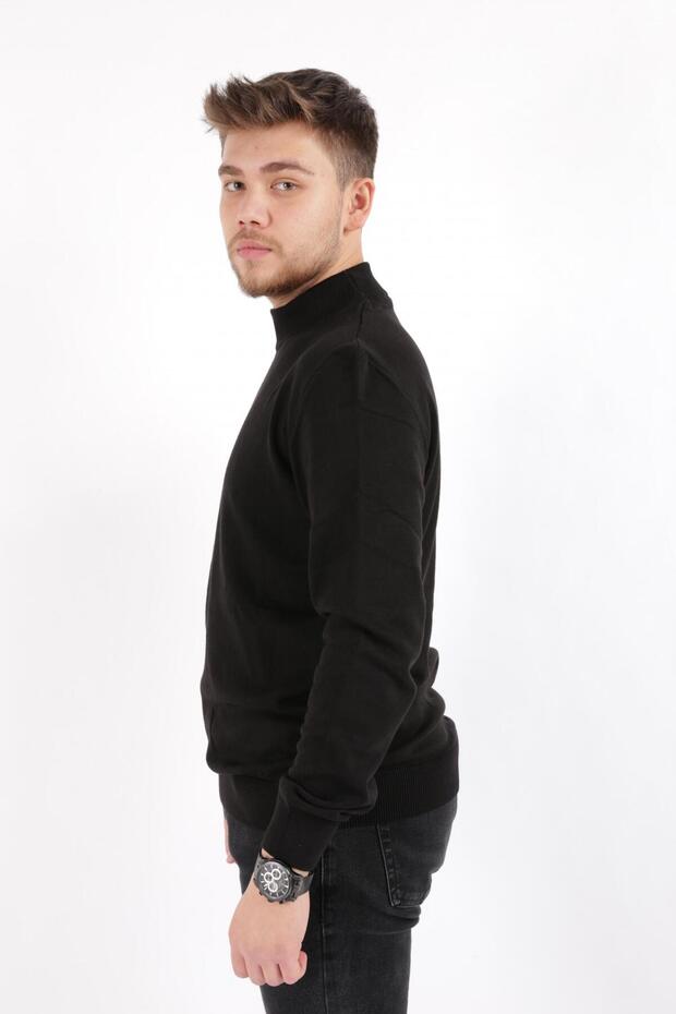 Yarım Balıkçı Triko Siyah - 2