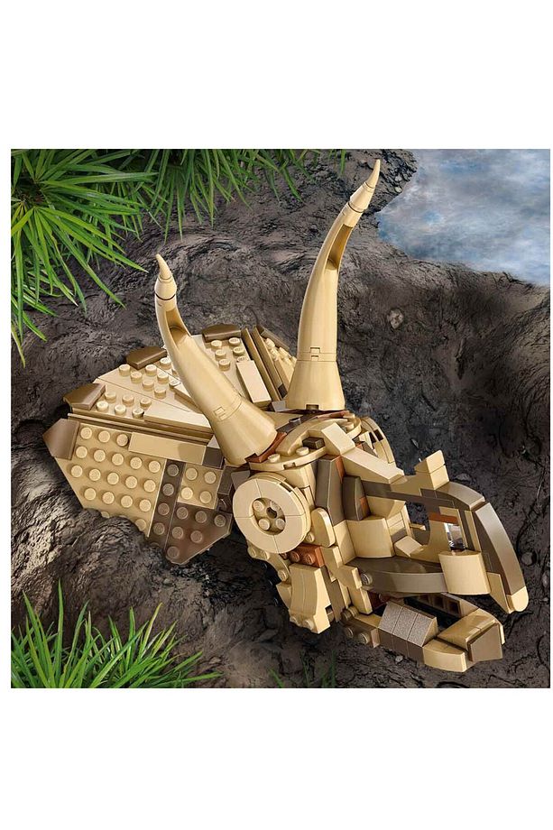 Jurassic World Dinozor Fosilleri Triceratops Kafatası 76969 - 5
