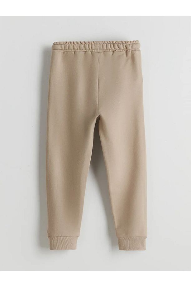 LCW baby Bej Beli Lastikli Erkek Bebek Jogger Eşofman Altı - 2