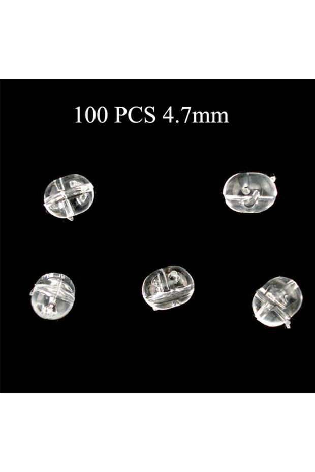S 47mm 100pcs 47mm/50mm Transparent Stoppers Drill Fishing Cross Beads Floats Balls Double Pearl