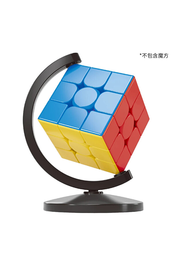حامل 3x3 (أسود) [CubeFun] حامل مكعب سحري MOYU Globe 2x2 3x3 4x4 5x5 ملصقات قوس أحجية ملونة