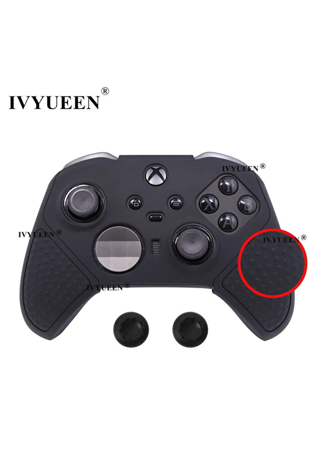 Black IVYUEEN Anti-Slip Grip Silicone Soft Case for Xbox One Elite Series 2 / S2 Core Wireless Contr