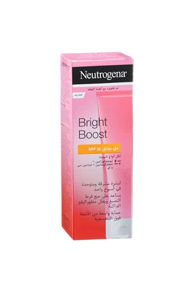 نيتروجينا برايت بوست SPF30 واقي شمس جل سائل 50ml