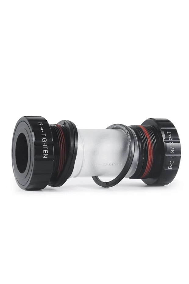 black BOLANY Bicycle Bottom Bracket Aluminum Alloy Bearing BB Screw Type Bicycle Axis MTB Road Bike