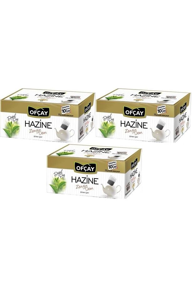 Hazine Zengindem Demlik Poşet Siyah Çay 90 Adet*15gr (3PK*30) - 1