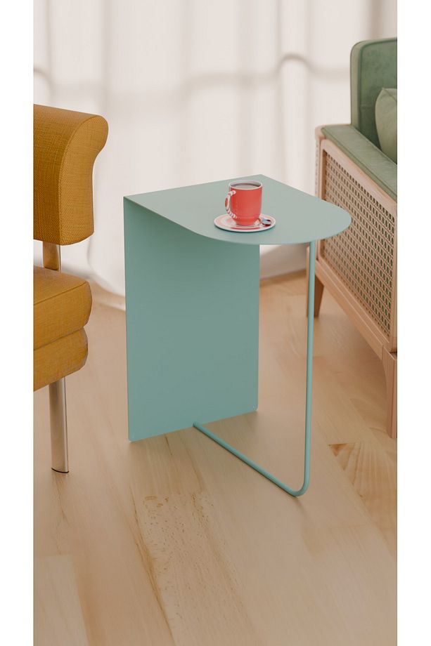 Modern ve Minimalist Yan Sehpa - Yüksek Kalite Çelik, Çok Renkli Seçenekler - 2