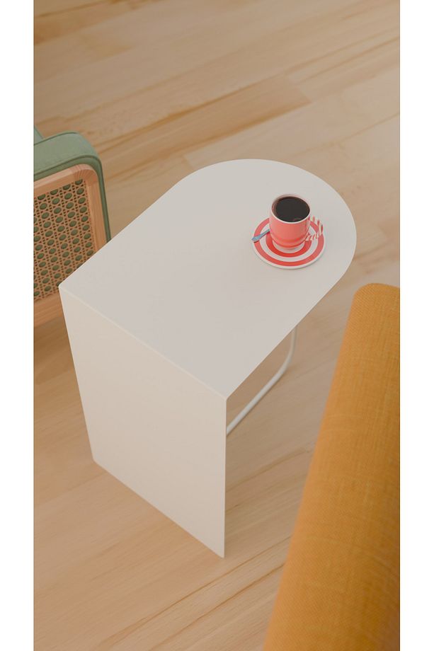 Modern ve Minimalist Yan Sehpa - Yüksek Kalite Çelik, Çok Renkli Seçenekler - 3