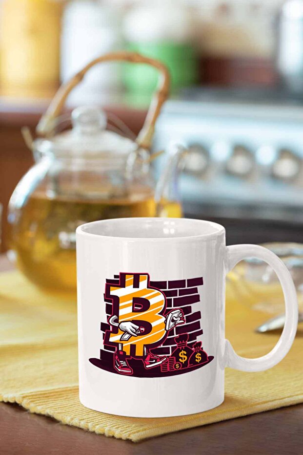 كوب بطبعة بيتكوين - 1