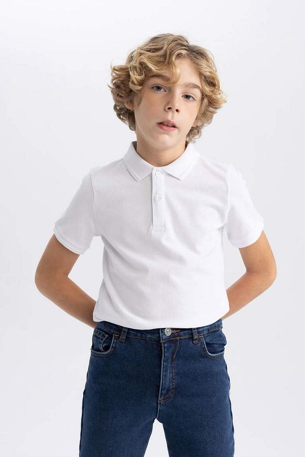 K1689a6 Ss Erkek Çocuk Pike Kısa Kollu Polo Tişört - 6