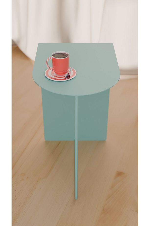 Modern ve Minimalist Yan Sehpa - Yüksek Kalite Çelik, Çok Renkli Seçenekler - 7