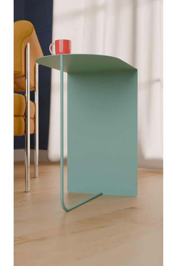 Modern ve Minimalist Yan Sehpa - Yüksek Kalite Çelik, Çok Renkli Seçenekler - 5