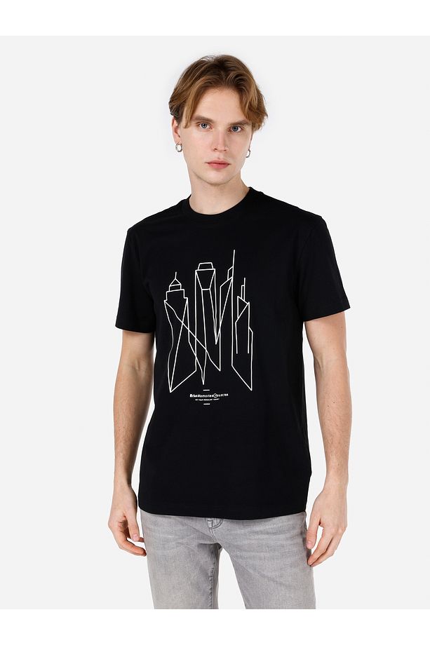 Siyah Erkek Tshirt K.kol - 1