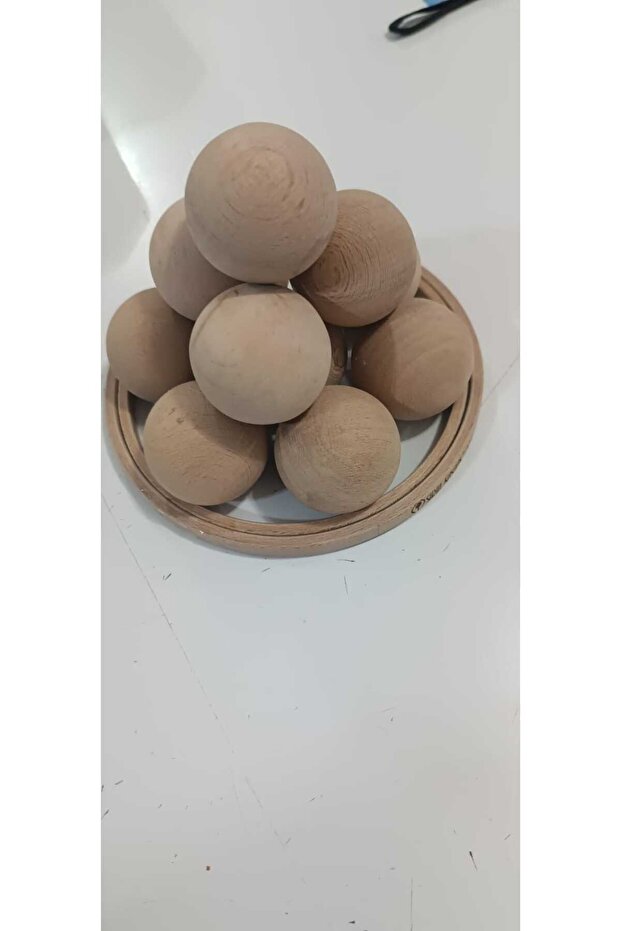 top küre ahşap 40 mm (50 adet) - 2
